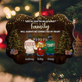 Personalized Christmas Ornament Family Will Always Be Connected By Heart