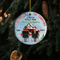 Personalized Christmas Ornament For Couple Let's Sit By The Campfire Husband Wife Camping