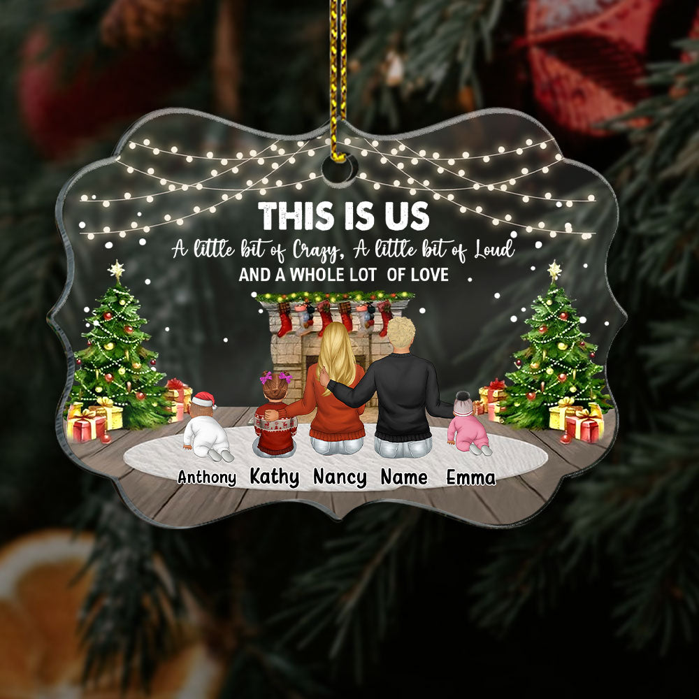 Personalized Christmas Ornament This Is Us And A Whole Lot Of Love