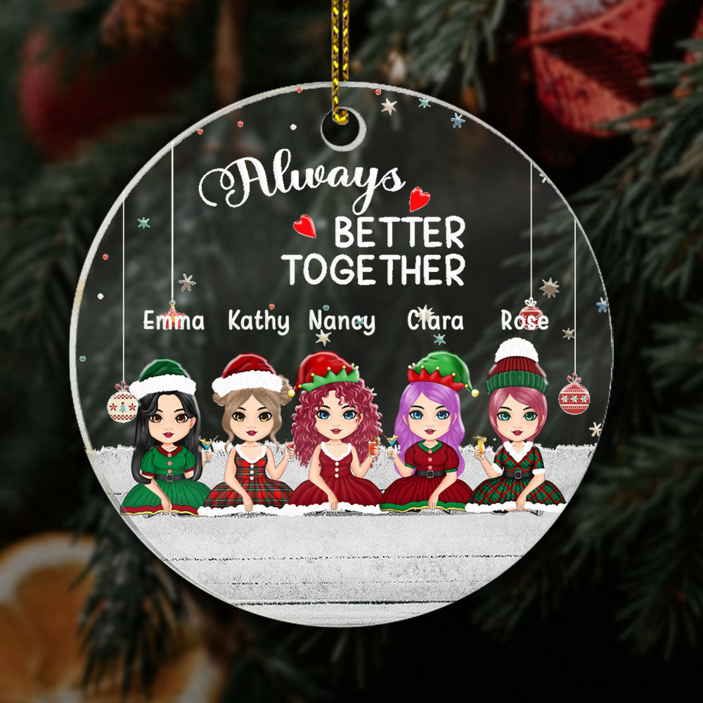 Personalized Christmas Ornaments Always Better Together For Besties