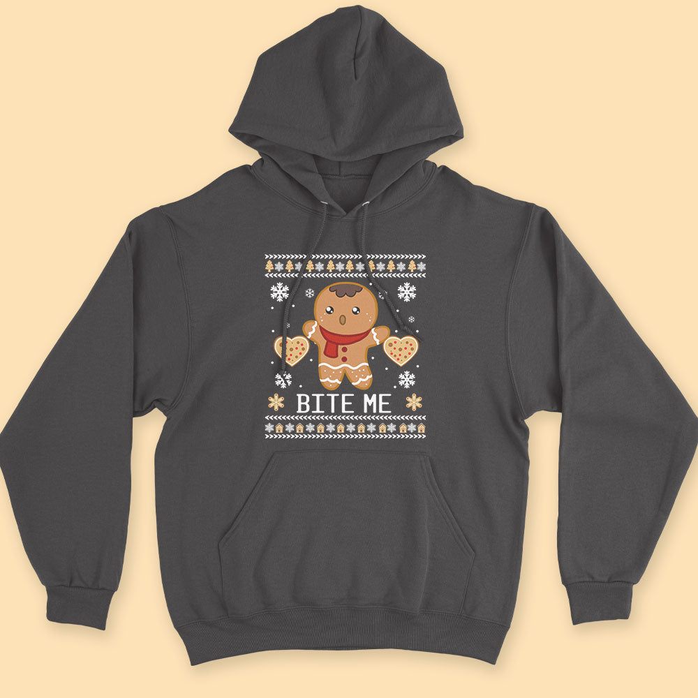 Personalized Christmas Shirt Gingerbread Bite Me