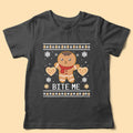 Personalized Christmas Shirt Gingerbread Bite Me