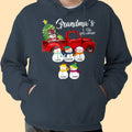 Personalized Christmas Shirt Grandma'S Little Snowmen Grandkids