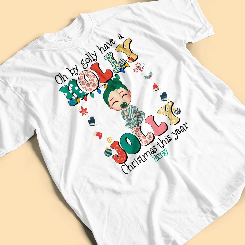 Personalized Christmas Shirt Have A Holly Jolly Christmas