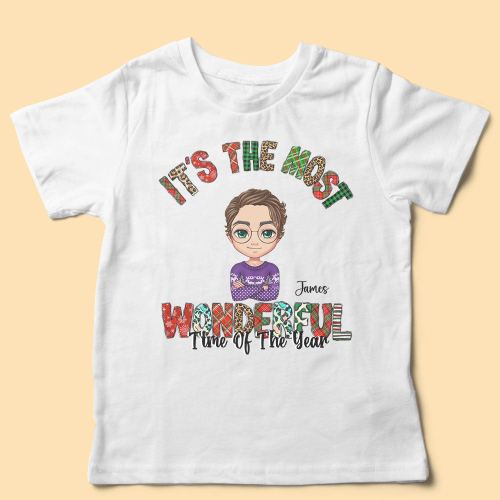 Personalized Christmas Shirt It's The Most Wonderful Time Of The Year