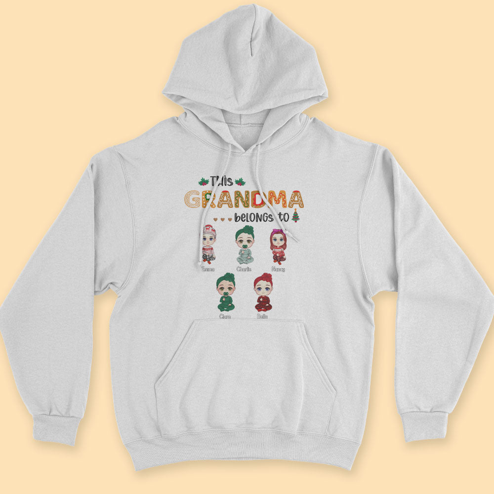 Personalized Christmas Shirt This Grandma Belongs To