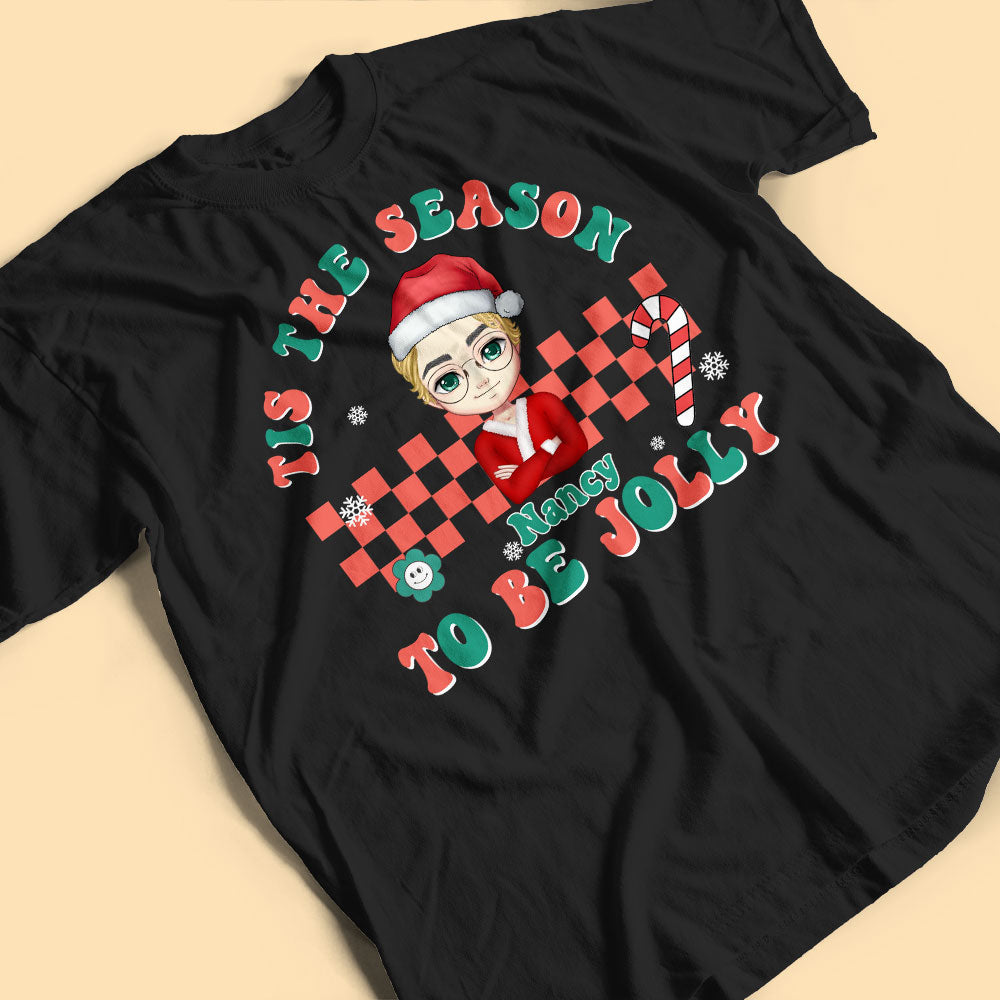 Personalized Christmas Shirt Tis The Season To Be Jolly