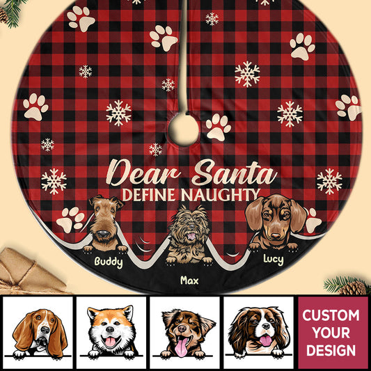 Personalized Christmas Tree Skirt For Dog Lovers