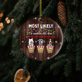 Personalized Dog Christmas Ornaments Most Likely To Watch All The Christmas Movies