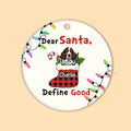 Personalized Dog Ornaments Dear Santa Define Good