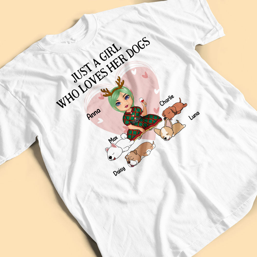 Personalized Dog Shirts Just A Girl Who Love Dogs