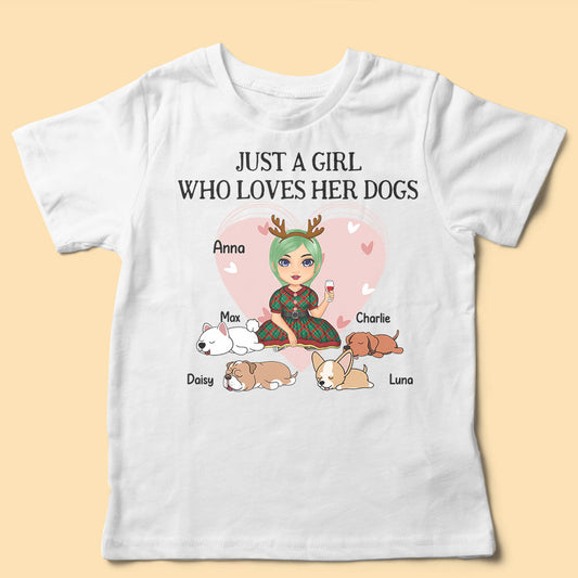 Personalized Dog Shirts Just A Girl Who Love Dogs