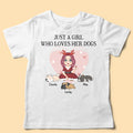 Personalized Dog Shirts Just A Girl Who Love Dogs