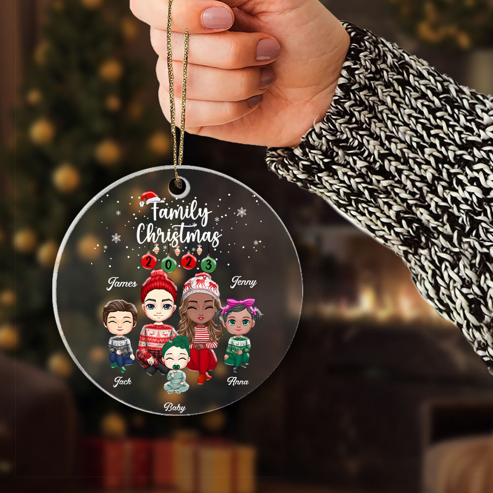 Personalized Family Christmas Ornament 2023