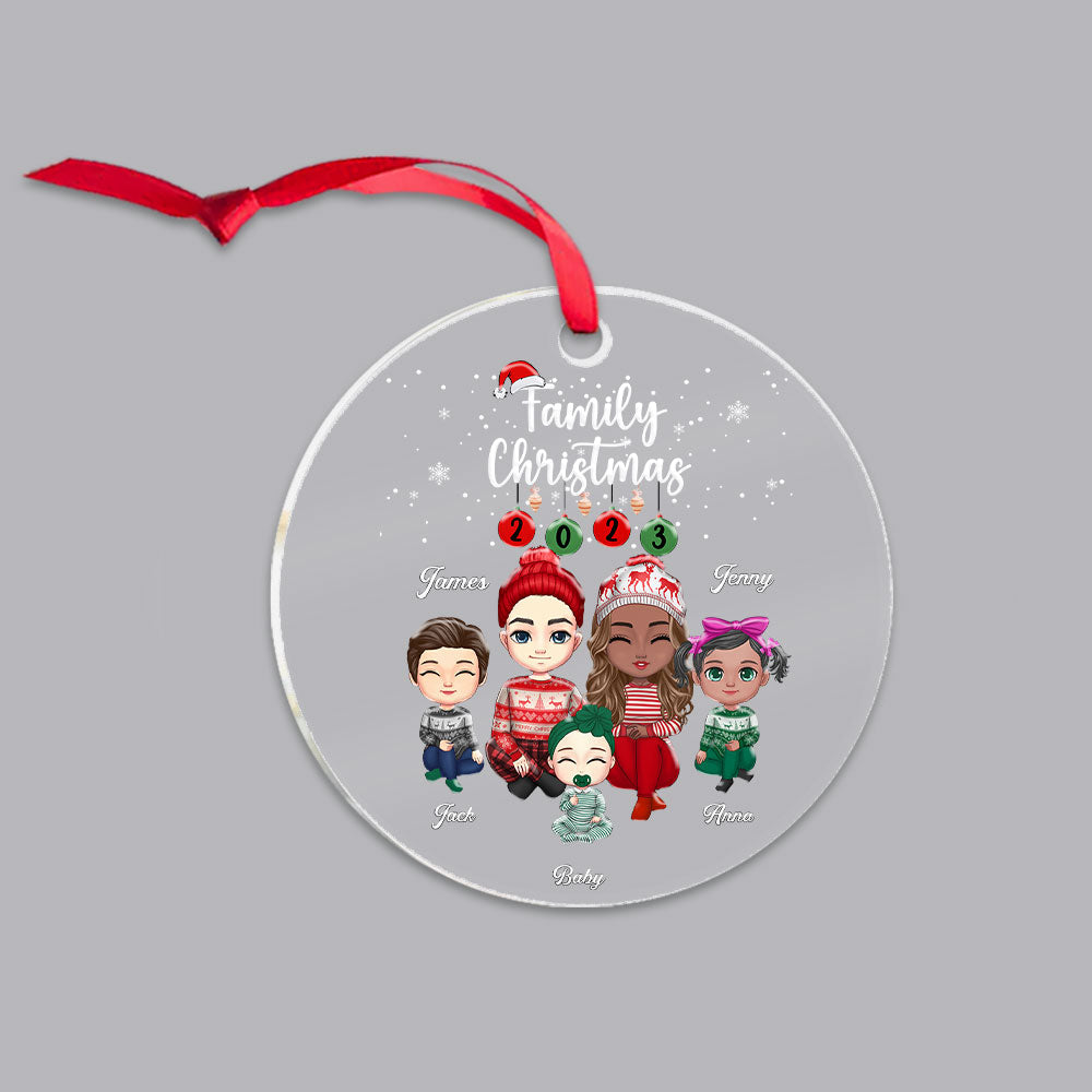 Personalized Family Christmas Ornament 2023