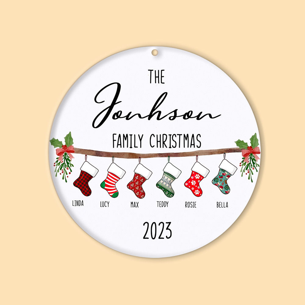 Personalized Family Christmas Ornaments