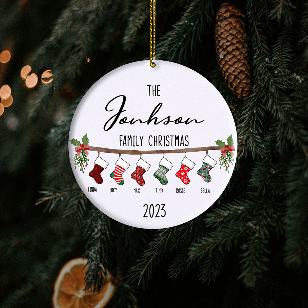 Personalized Family Christmas Ornaments