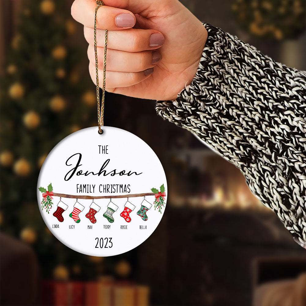 Personalized Family Christmas Ornaments