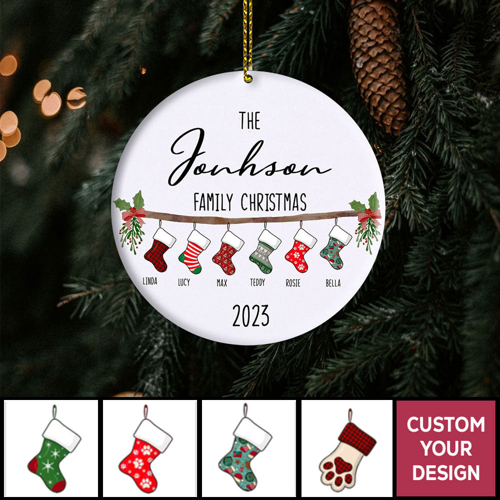 Personalized Family Christmas Ornaments