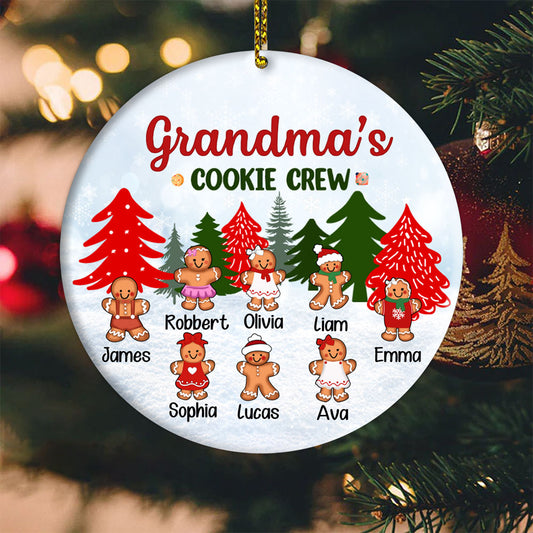 Personalized Family Christmas Ornaments Grandma's Cookie Crew