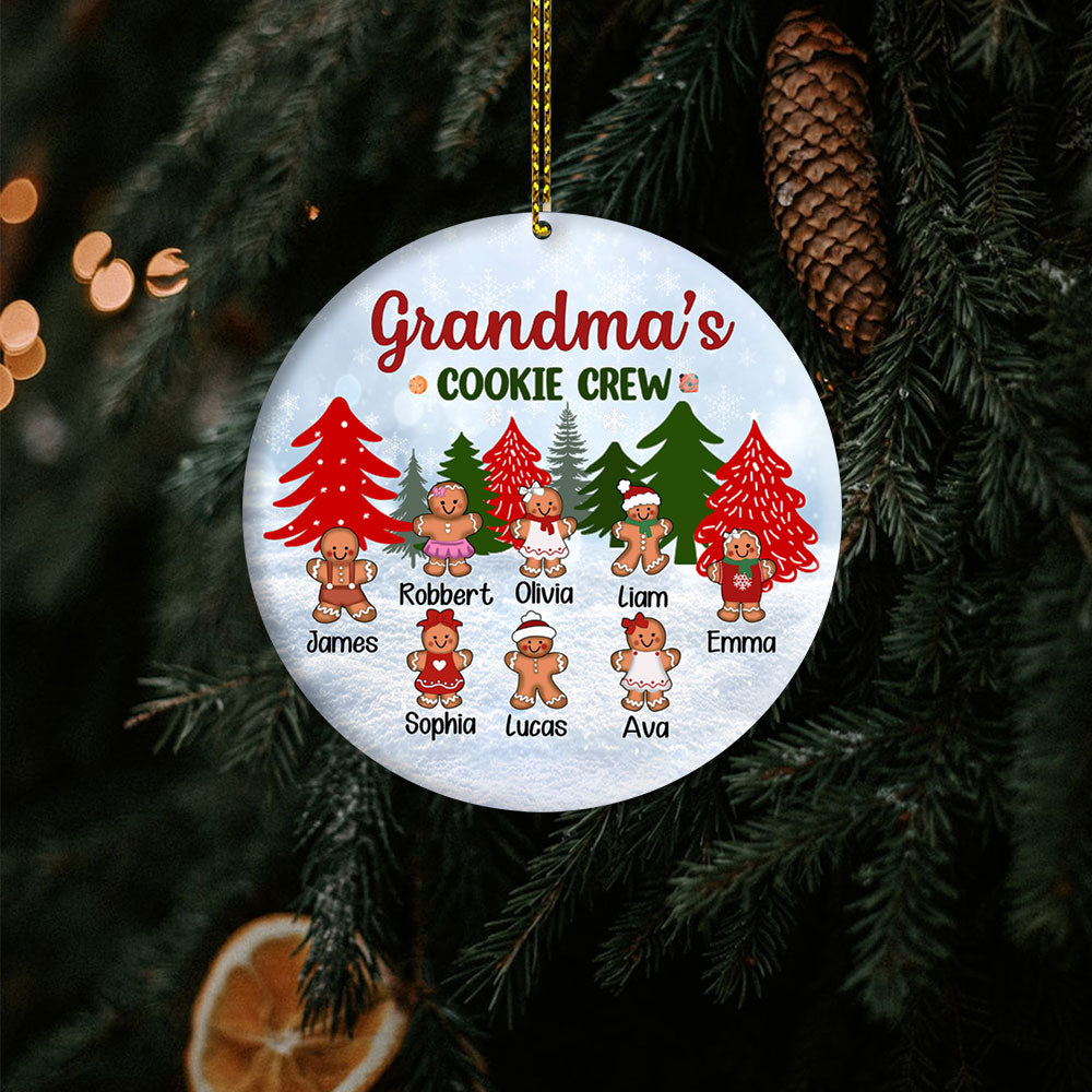 Personalized Family Christmas Ornaments Grandma's Cookie Crew