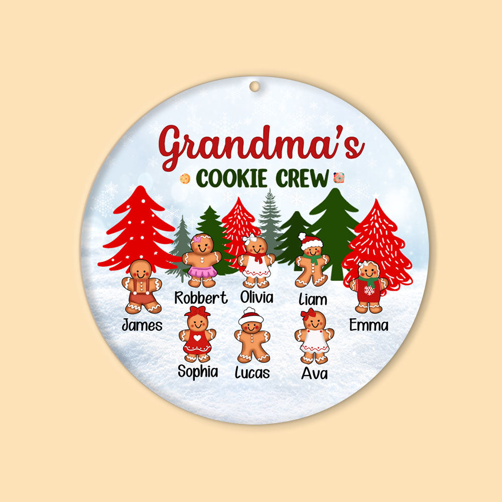 Personalized Family Christmas Ornaments Grandma's Cookie Crew