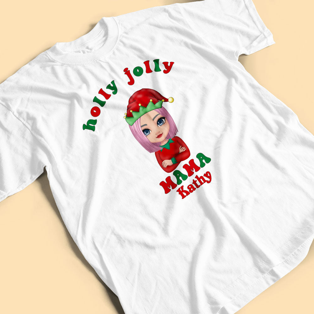 Personalized Family Christmas Shirt Holly Jolly