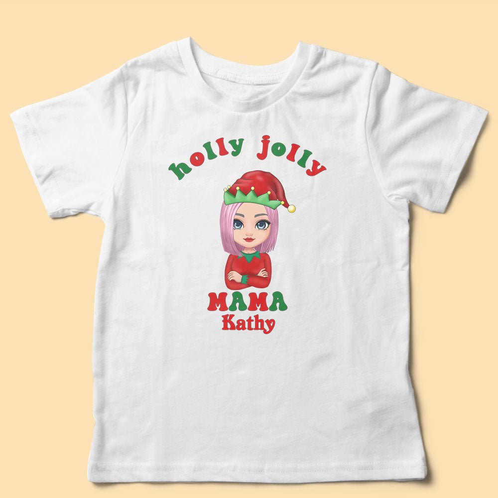 Personalized Family Christmas Shirt Holly Jolly