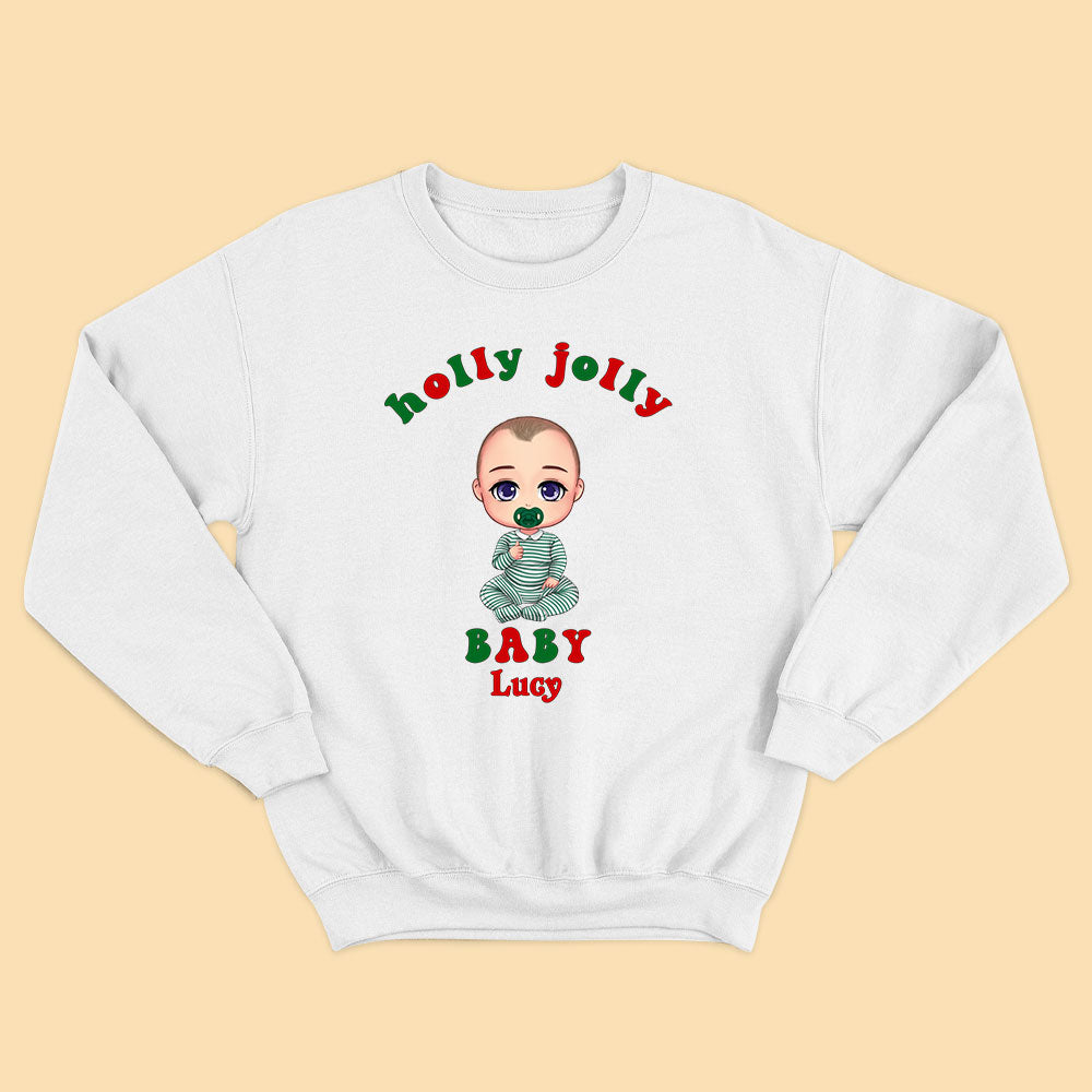 Personalized Family Christmas Shirt Holly Jolly