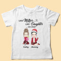 Personalized Family Christmas Shirts Like Mother Like Daughter Oh Crap