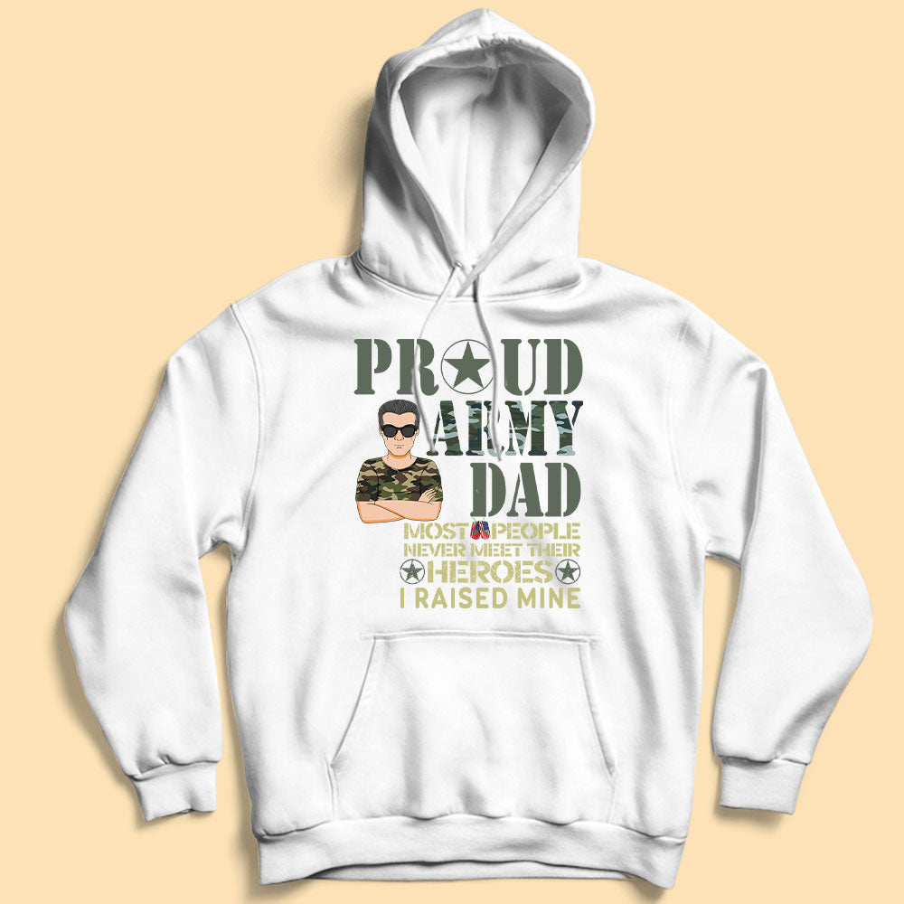 Personalized Fathers Day Shirts Proud Army Dad