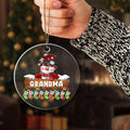 Personalized Grandma Snowman Christmas Ornaments