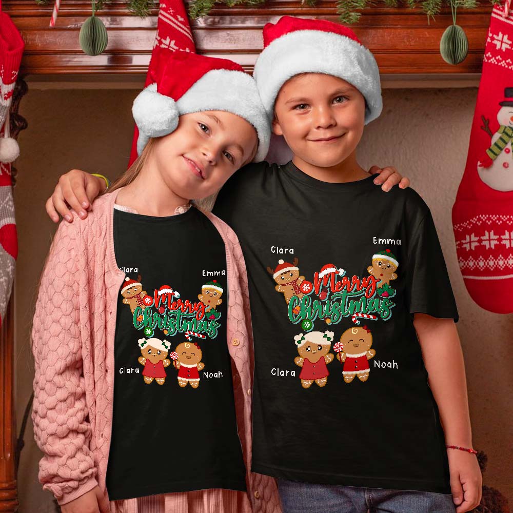 Personalized Merry Christmas Shirts For Family Cookie Baking Crew