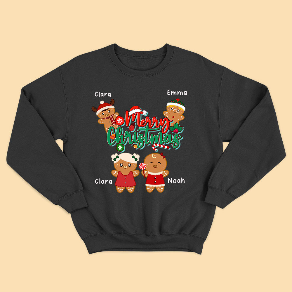 Personalized Merry Christmas Shirts For Family Cookie Baking Crew