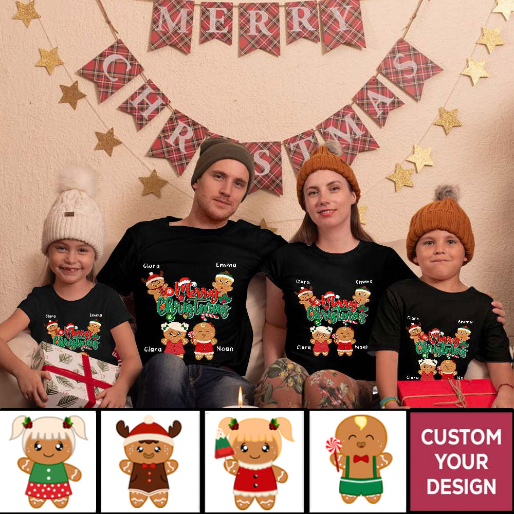 Personalized Merry Christmas Shirts For Family Cookie Baking Crew