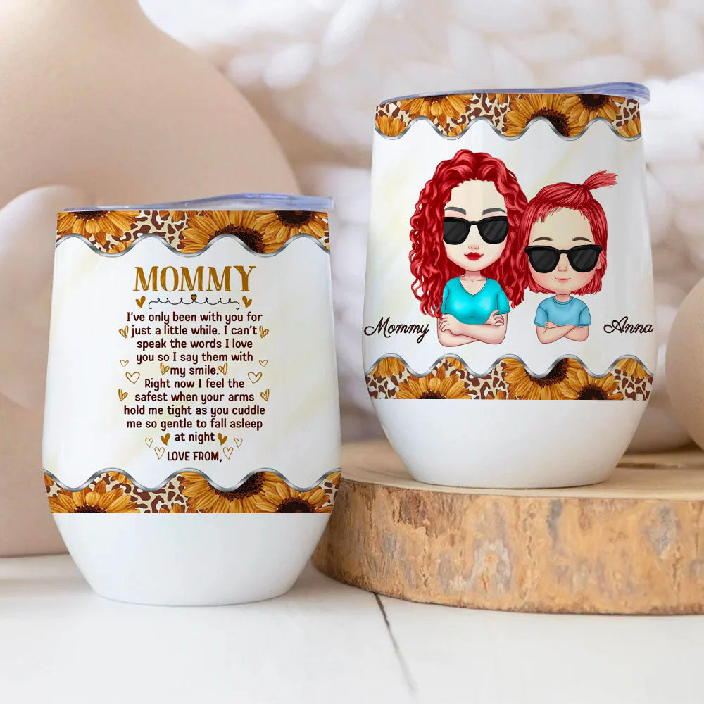 Personalized Mother and Daughter Wine Tumbler