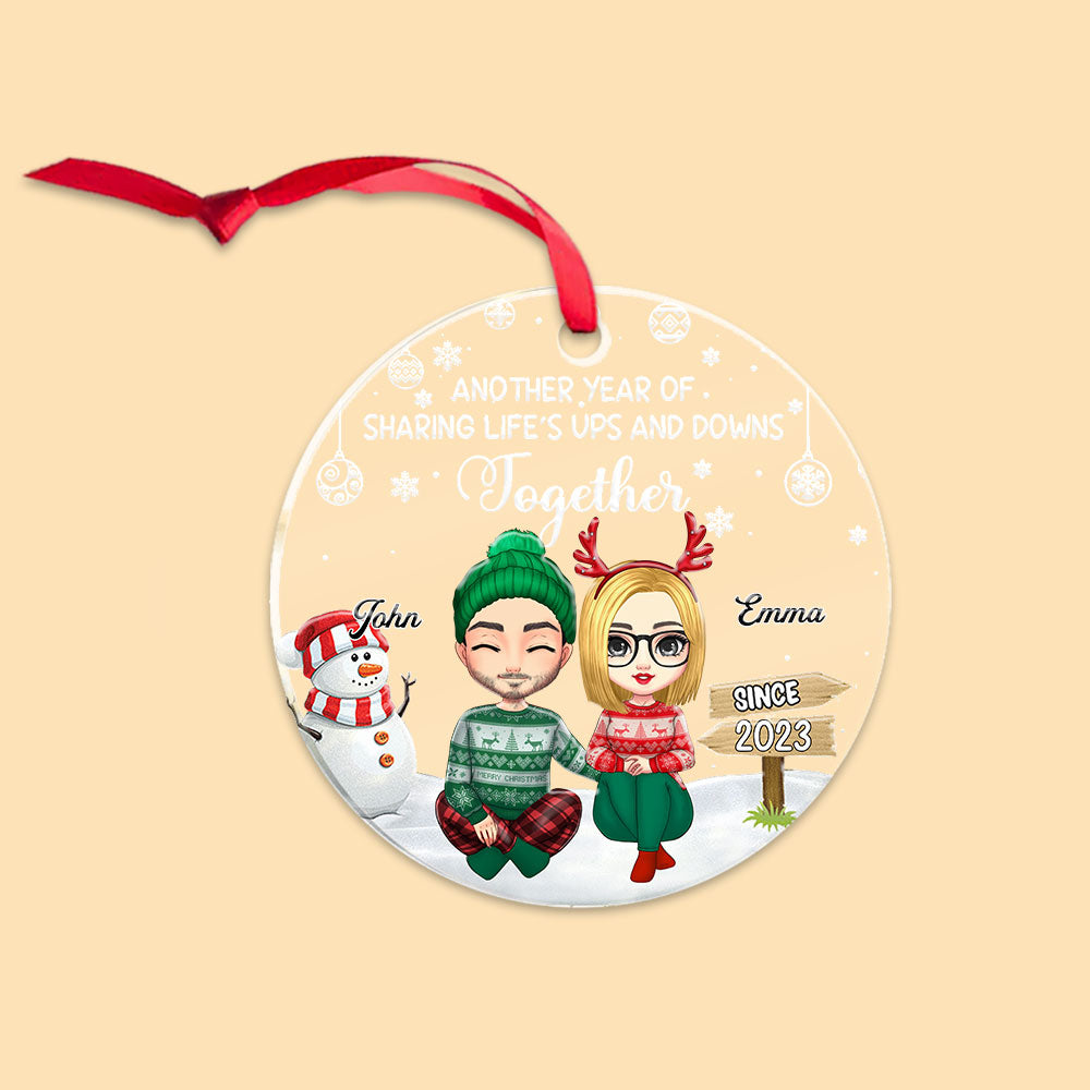 Personalized Ornaments 2023 Another Year Of Sharing Life's Ups And Downs Together