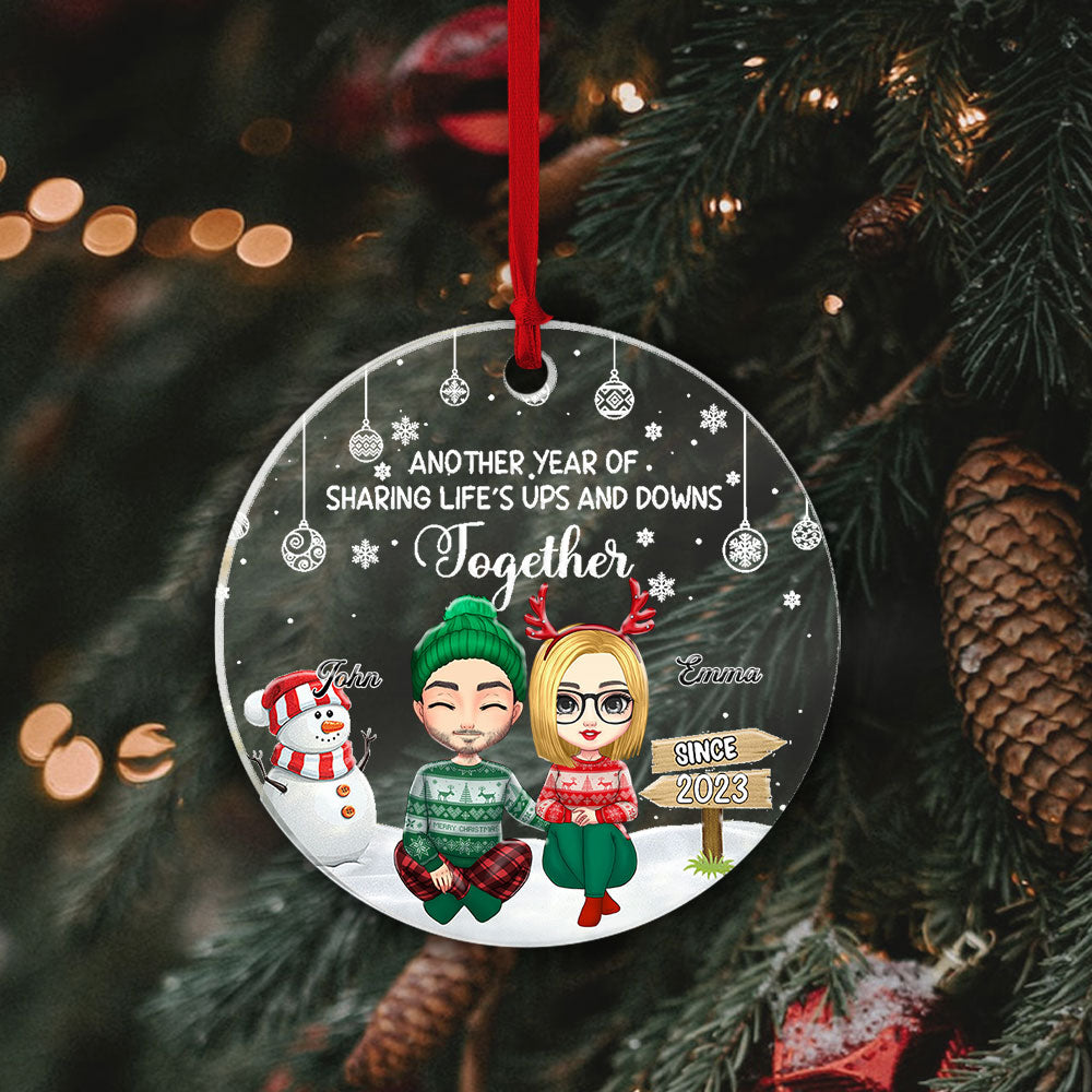 Personalized Ornaments 2023 Another Year Of Sharing Life's Ups And Downs Together