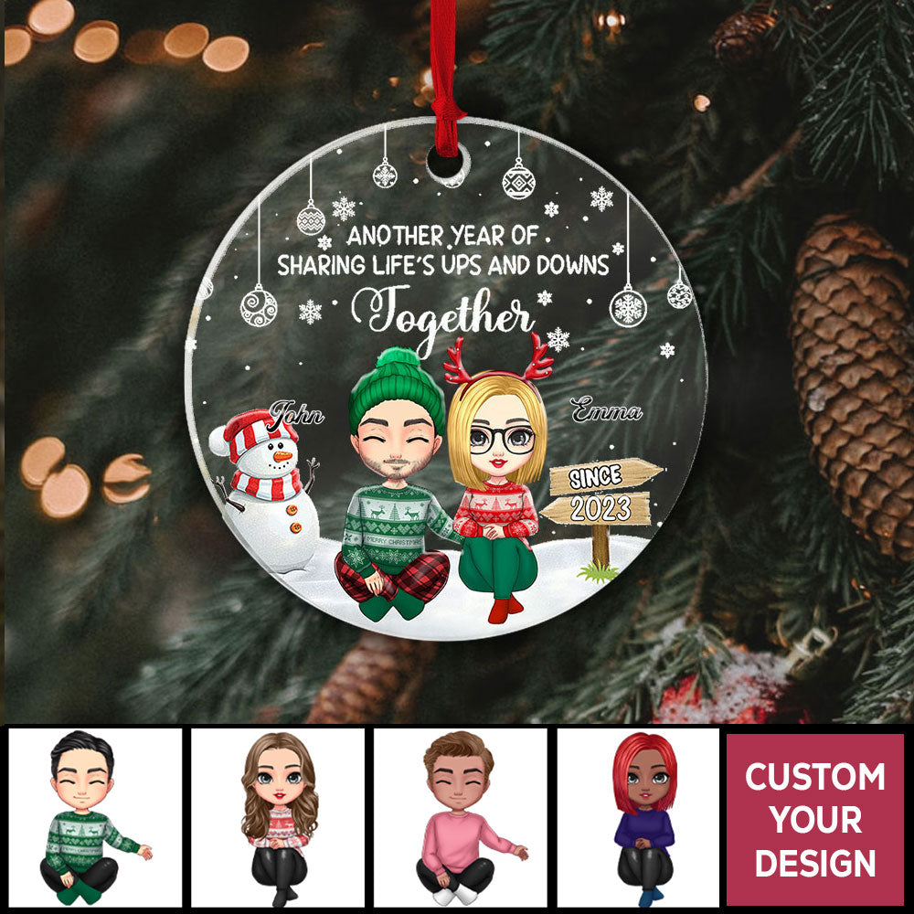 Personalized Ornaments 2023 Another Year Of Sharing Life's Ups And Downs Together