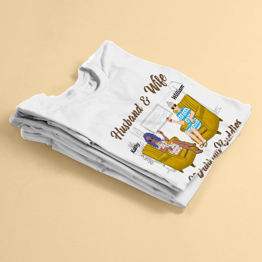 Personalized Shirt Husband And Wife Drinking Buddies For Life