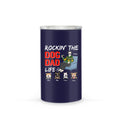 Rockin' The Dad Life Personalized Can Cooler Tumbler For Dog Lover