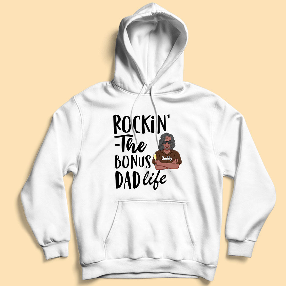 Rocking The Bonus Dad Life Personalized Father’s Day Shirts