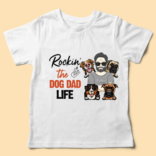 Rocking The Dog Dad Life Personalized Shirt - Dads Day Gifts