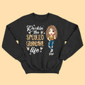 Rocking The Spoiled Grandma Life - Personalized Shirt - Anniversary, Valentine's Day, Birthday Gift For Grandma, Mama, Gigi Lover, Mother's Day - Leopard Woman