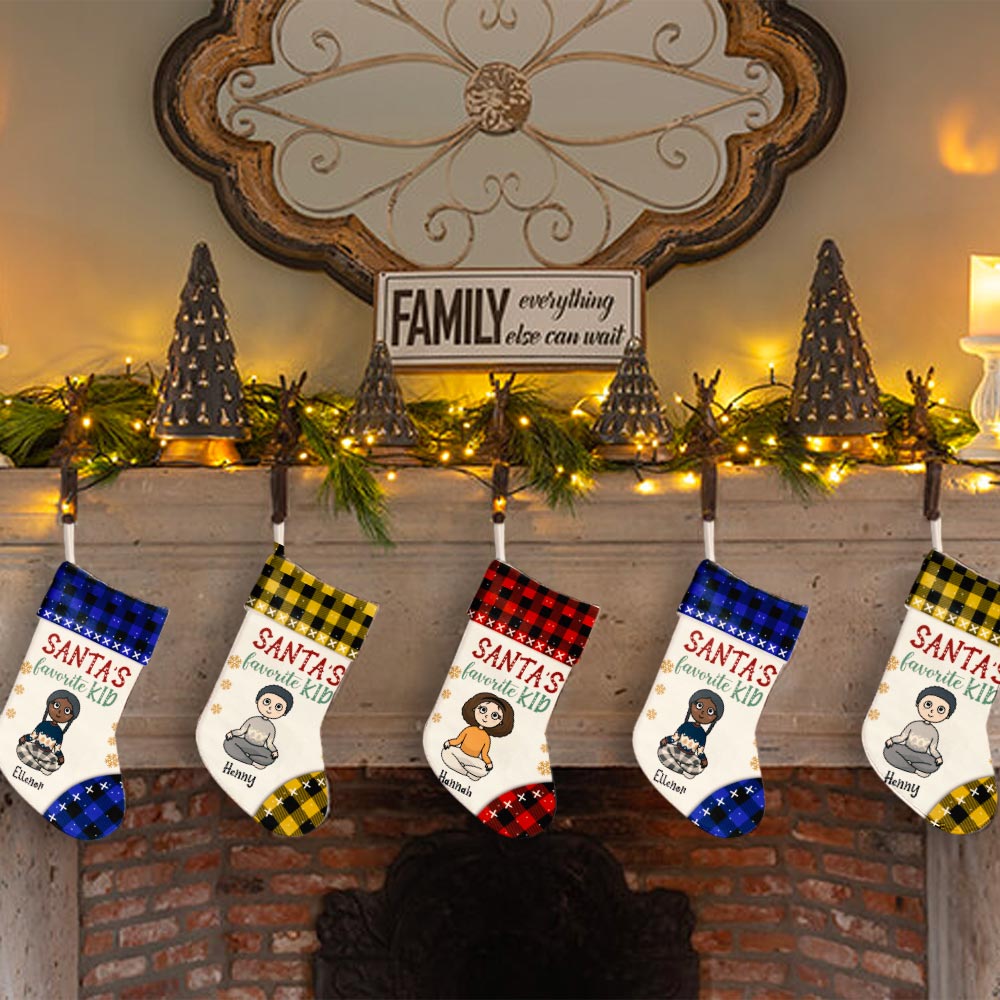 Santa's Choice Personalized Christmas Stockings for Favorite Kids