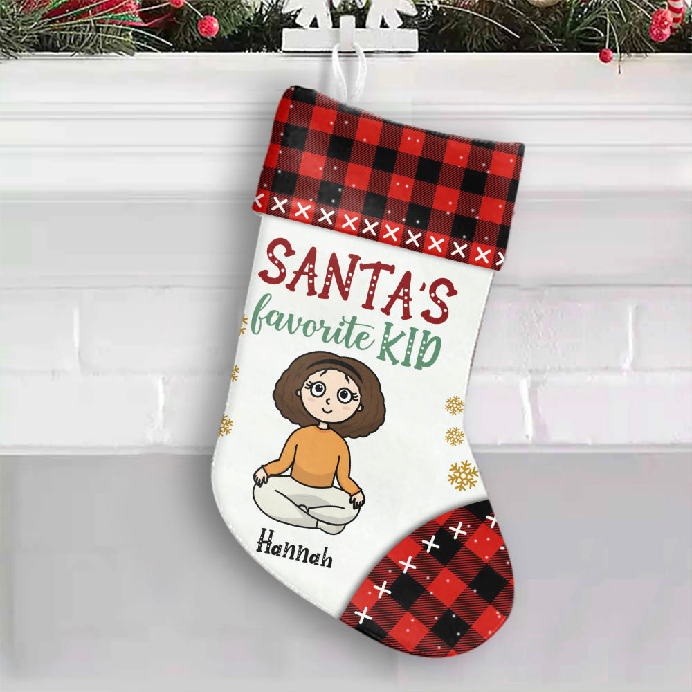 Santa's Choice Personalized Christmas Stockings for Favorite Kids