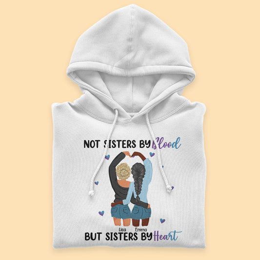 Sisters By Heart Personalized Shirt, Gift for Bestie Back View