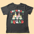 Snowman Squad Personalized Christmas Shirt