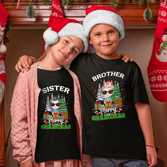 SpecialSpecial Family Personalization Merry Christmas Shirt