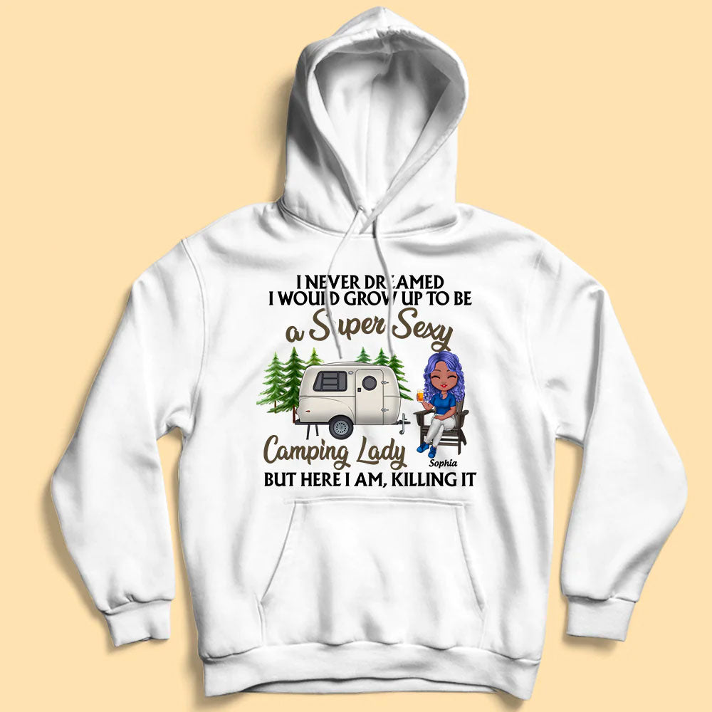 Super Sexy Camping Lady Personalized Shirt - Personalized Mother’s Day Gifts